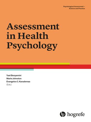 cover image of Assessment in Health Psychology